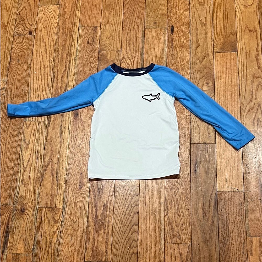 Cat & Jack Blue and White Shark Rashguard